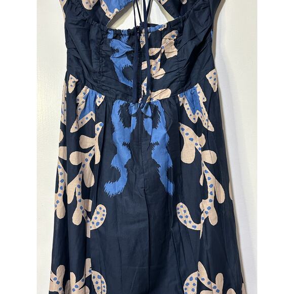 August Resort Wear Aphrodite Dark Blue Maxi Dress Size Large NWT Made in Greece - Picture 12 of 15